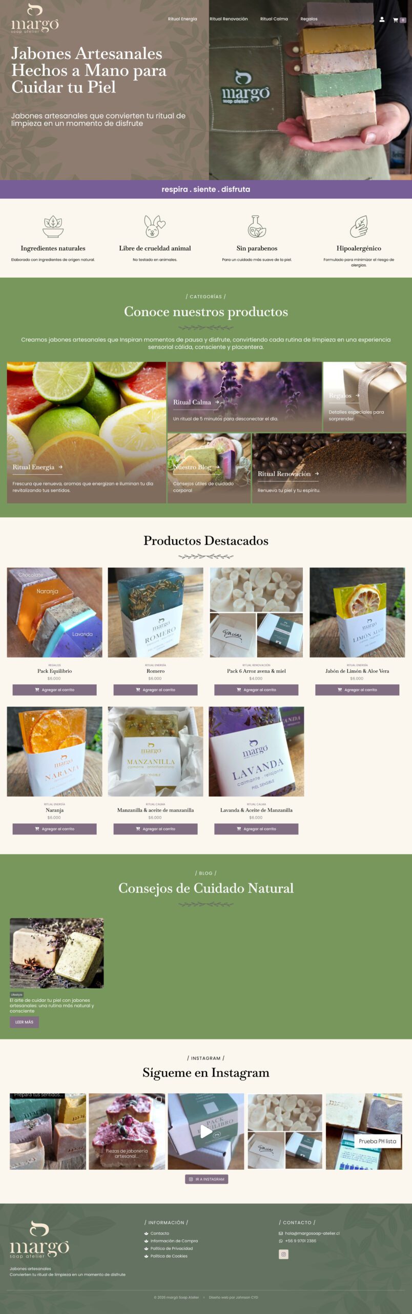 Jabones Artesanales Naturales - Margó soap atelier
